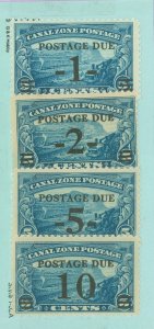 Canal Zone #J21-J24 Mint (NH) Single (Complete Set)