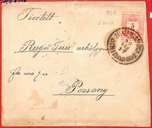 aa2120 - HUNGARY Croatia - POSTAL HISTORY - COVER 1927-