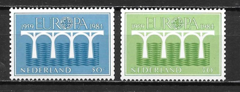 Netherlands 657a-58a 1984 Europa set MNH