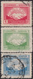 Bolivia #C113-C117 Used Set