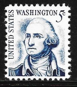 USA 1283Bv: 5c George Washington, dull gum, MNH, VF