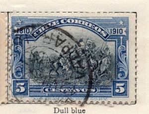 Chile 1910 Early Issue Fine Used 5c. 033569