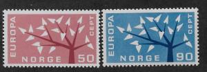 NORWAY SC# 414-15 FVF/MNH 1962