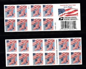 USA BOOKLET FOREVER SC# 5659 US FLAGS - PANE 20 S.A. MNH - PL# P1111 - APU