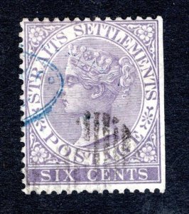 Malaya Straits Settlements SC #12   F/VF, Used, CV $22.50 ..... 6090012