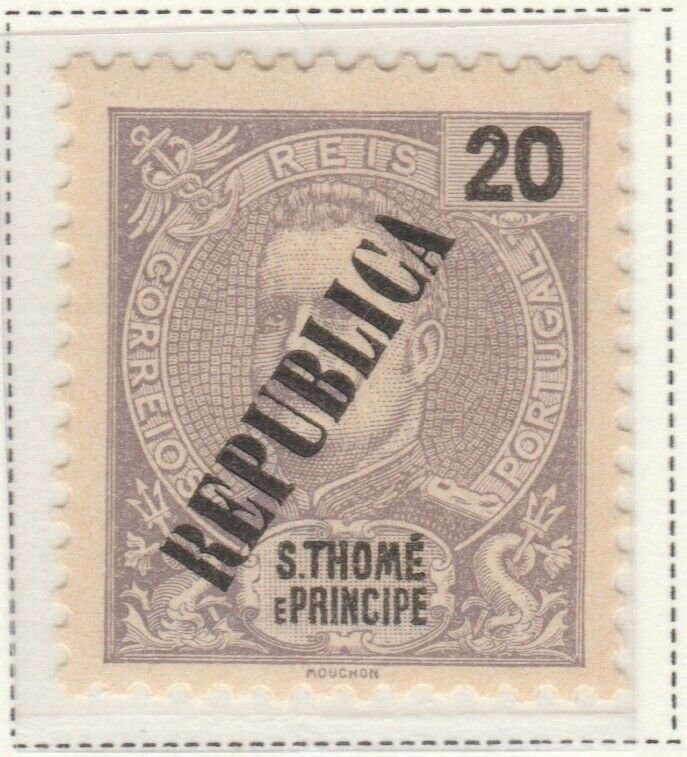 Portugal ST. THOMAS AND PRINCE ISLANDS 1913 20r MH* A5P55F48