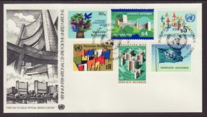 UN Vienna 1-6 Regular Issues Geneva U/A FDC