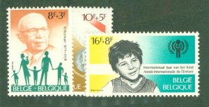 BELGIUM B988-90 MNH BIN $2.00