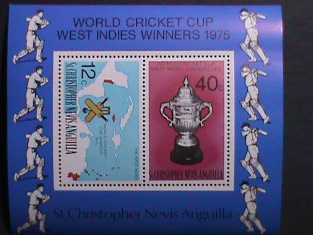 ANGUILA-1975-WORLD CRICKET CUP WINNER-WEST INDIES- MNH-S/S-VERY FINE