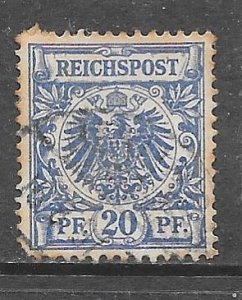 Germany 49: 20pf Imperial Eagle, used, F-VF