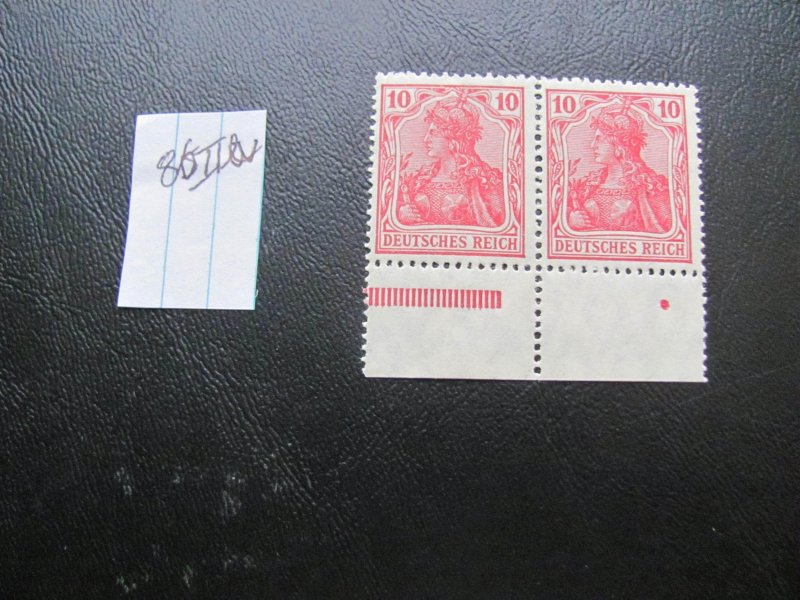 GERMANY 1915 MNH MI.NR. 86IIa GERMANIA PAIR