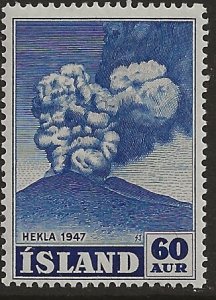 Iceland 250  1948  60 aur  fine  mint hinged