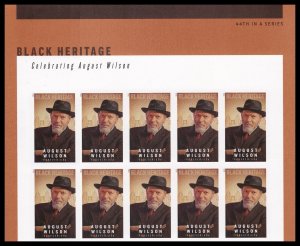 US 5555a Black Heritage August Wilson imperf NDC header block 10 MNH 2021