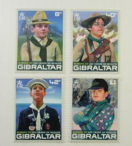 2007 Gibraltar SC #1080-83 BOY SCOUTS MNH stamps