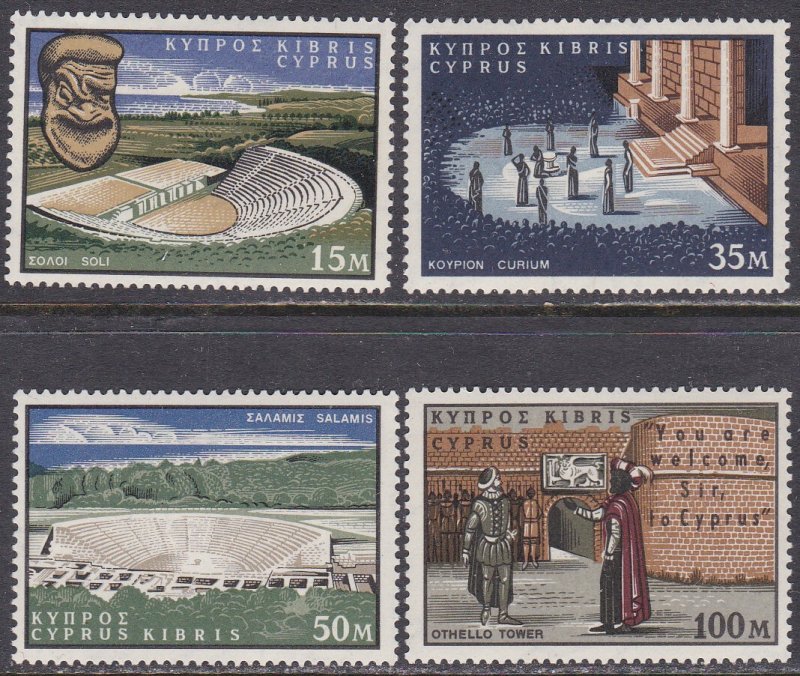 Cyprus Sc #237-240 MNH