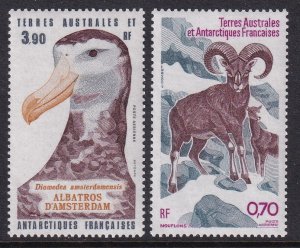 French Southern and Antarctic Territories C85-C86 Animals MNH VF