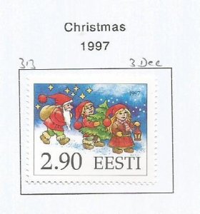 ESTONIA - 1997 - Christmas - Perf Single Stamp - Mint Lightly Hinged