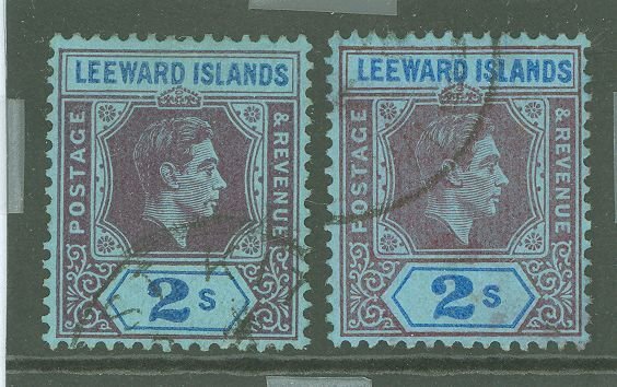 Leeward Islands #112/112a  Multiple