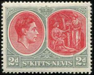 St Kitts- Nevis SC# 82a SG# 71  Mediicinal Spring perf 13x11-1/2 toned gum MH