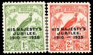 New Guinea Scott 46-47 Mint never hinged.