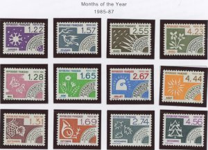 France #1953-1964 Mint (NH) Single (Complete Set)