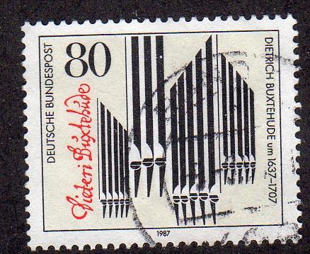 Germany 1507 - Used - Organ Pipes (cv $0.45)