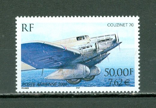 FRANCE 2000 COUZINET #C63a(7.62euros) ...PERF.13x12.5...MNH...$22.50