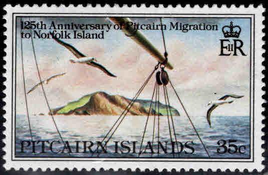 Pitcairn Islands Scott 204 MH* ship stamp