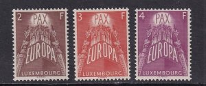 Luxembourg   #329-331   MNH 1957  Europa