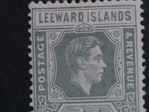 ​LEEWARD ISLANDS-1938 SC#104 KING GRORGE VI REVENUE- MINT -VF-85 YEARS OLD