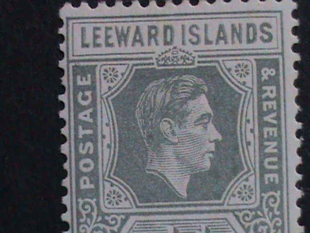 ​LEEWARD ISLANDS-1938 SC#104 KING GRORGE VI REVENUE- MINT -VF-85 YEARS OLD