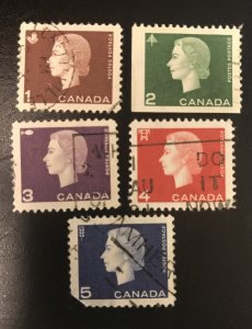 Canada # 401-405 Used