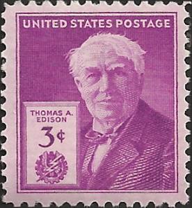 # 945 MINT NEVER HINGED THOMAS A. EDISON