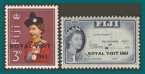 Fiji 1963 Royal Visit, MNH 196-197,SG326-SG327