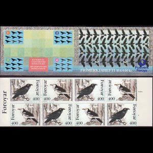 FAROE IS. 1995 - Scott# 288a Booklet-Birds NH