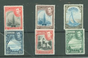 Bermuda #109/122 Unused