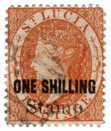 (I.B) St Lucia Revenue : Stamp Duty 1/-