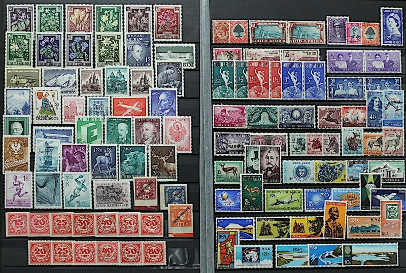 RESERVED Worldwide collection Europe Asia Latin America sets, single Mint Stamps