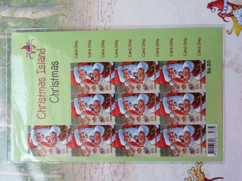 Australia Christmas Island Christmas Crab 2014 Santa Festival (folder set) MNH