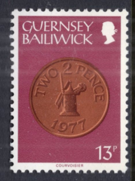 Guernsey 185 Coin on Stamp MNH VF