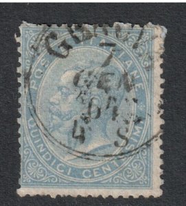 Italy # 29 , King Victor Emmanuel II , Fine Used Stamp - I Combine S/H