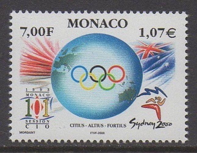 Monaco 2000 Olympics Sports VF MNH (2156)