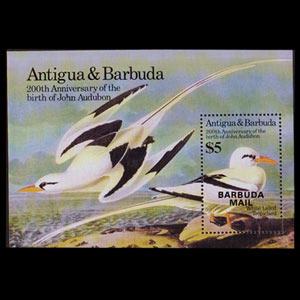 BARBUDA 1985 - Scott# 713 S/S Birds NH