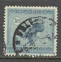 BELGIAN CONGO Sc # 108 USED F Ubangi Man