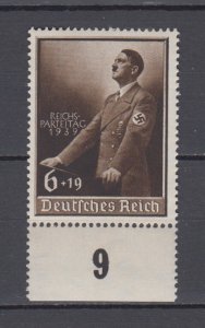 1939 WWII Third Reich  Reichsparteitag-Nürnberg Michel 701 MNH w/Borders