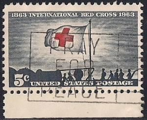 1239 5 cent International Red Cross VF used