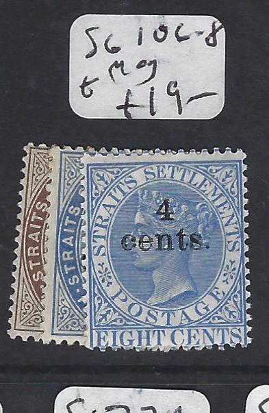 MALAYA STRAITS SETTLEMENTS (P1412B) QV 4C  SURCH SG 106-8    MOG