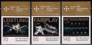 Germany 2017,Sc.#B1128-1130 MNH, Sport