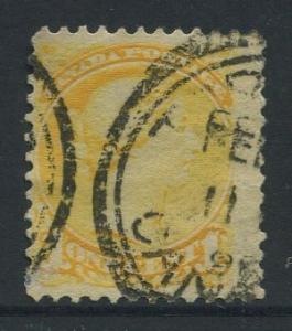 Canada -Scott 35 - Queen Victoria -1870 - Used - Single 1c Stamp