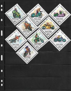 Mongolia 1157-65 Motorcycles Mint NH